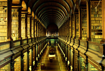 The Long Room Library in Trinity College Dublin.